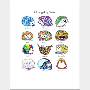 A Hedgehog Year  Art Posters and Art